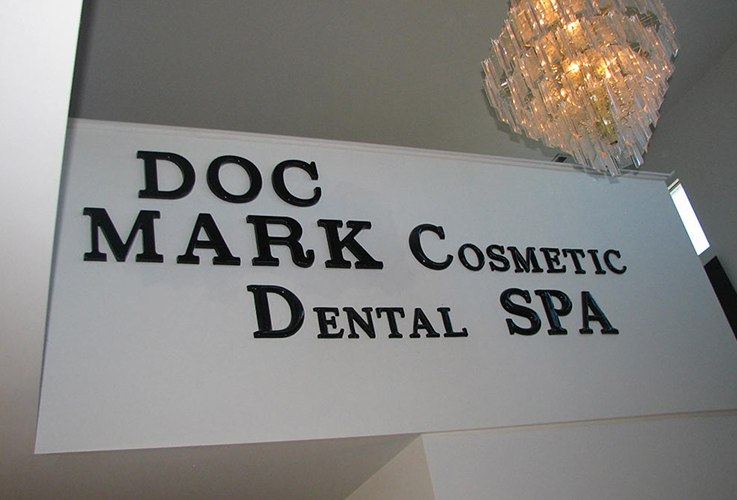 DocMark.com sign inside of dental office