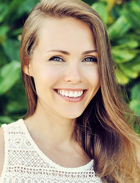 Woman with healthy teeth and gums