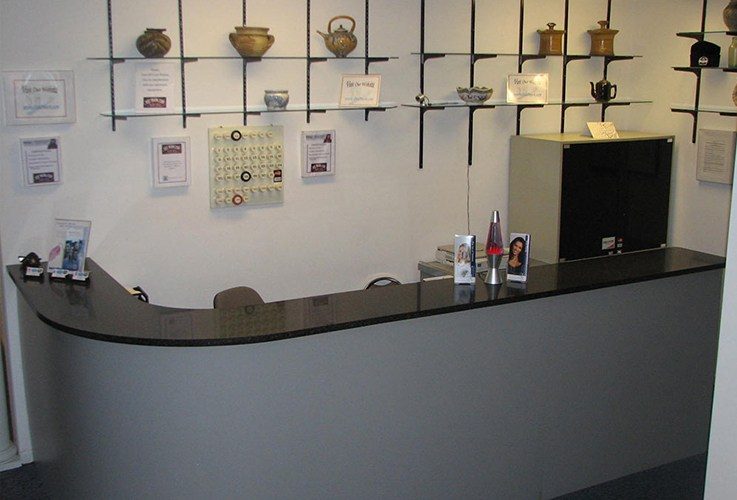 Dental reception desk