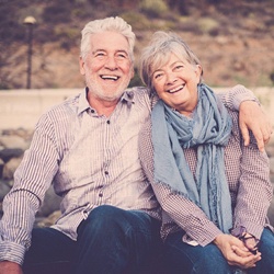 older smiling couple