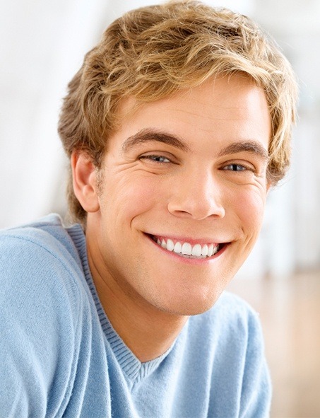 Young man with healthy smile